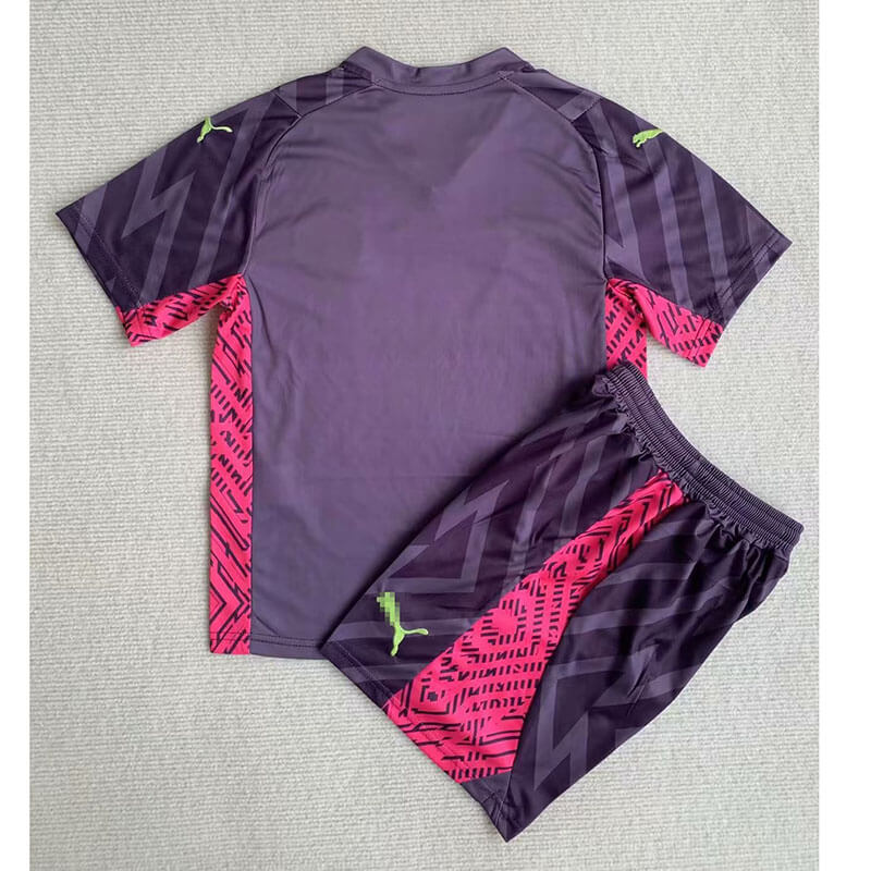 Camiseta de Portero Manchester City 2023/2024 Morado Niño Kit